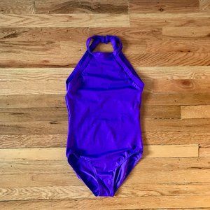 Beautiful Purple High Neck Leotard